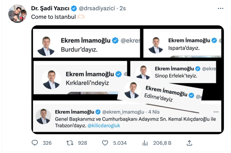 tuzla belediye baskani dr. sadi yazici dan ekrem imamoglu na esprili elestiri